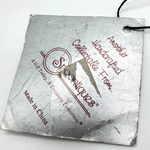 Cast Iron Wind Chime Sitting Cat & Crystal Accent By Spoontiques - Picture 2 of 6